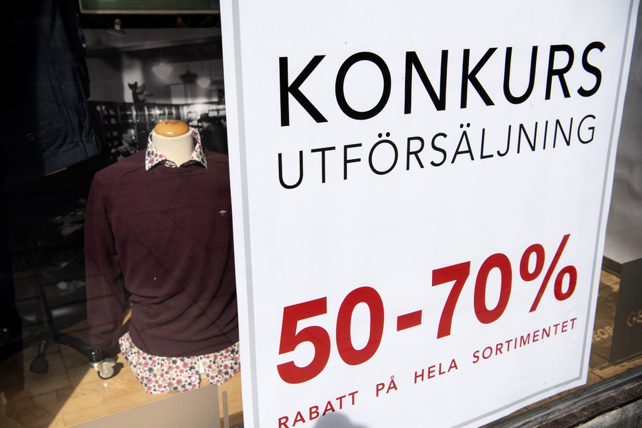 Konkurserna minskar igen