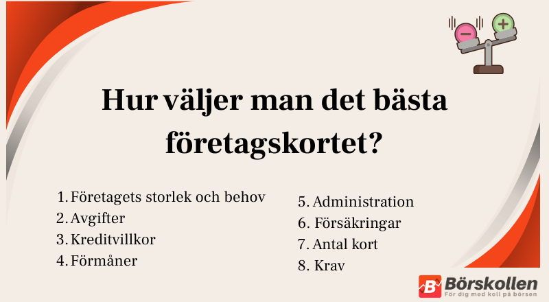 Bästa företagskortet