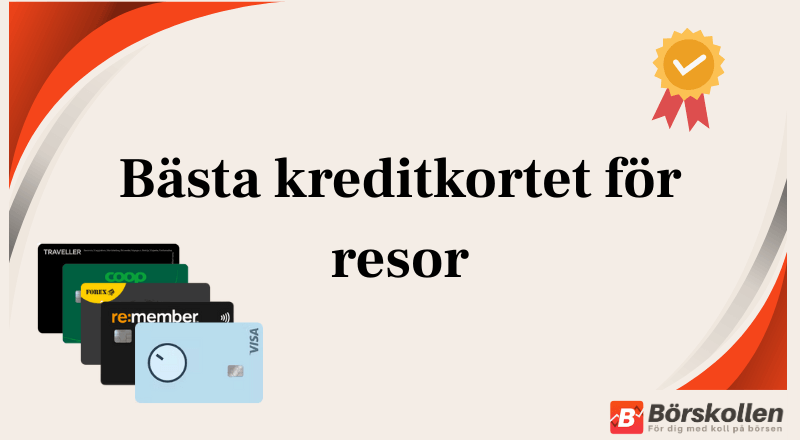 Bästa kreditkortet för resor: Jämför resekort