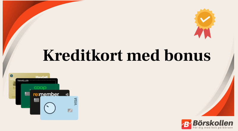 Kreditkort med bonus: Jämför de bästa bonuskorten