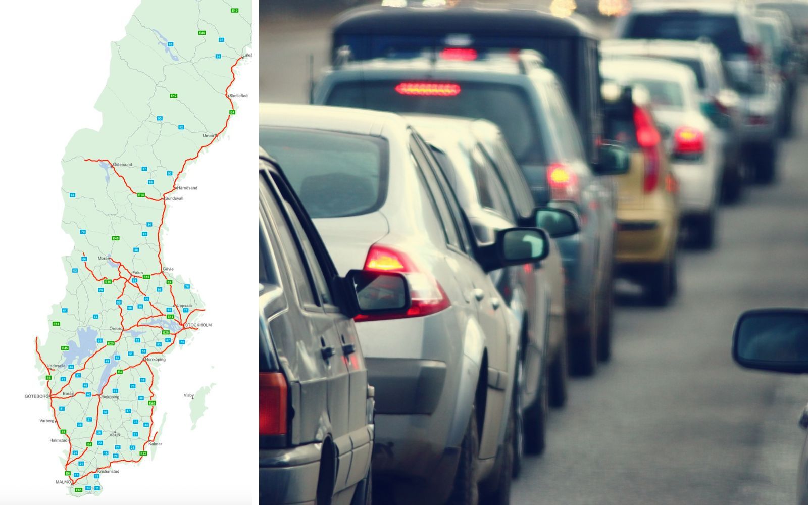 Då är trafiken som värst under midsommar – och här väntas de längsta köerna
