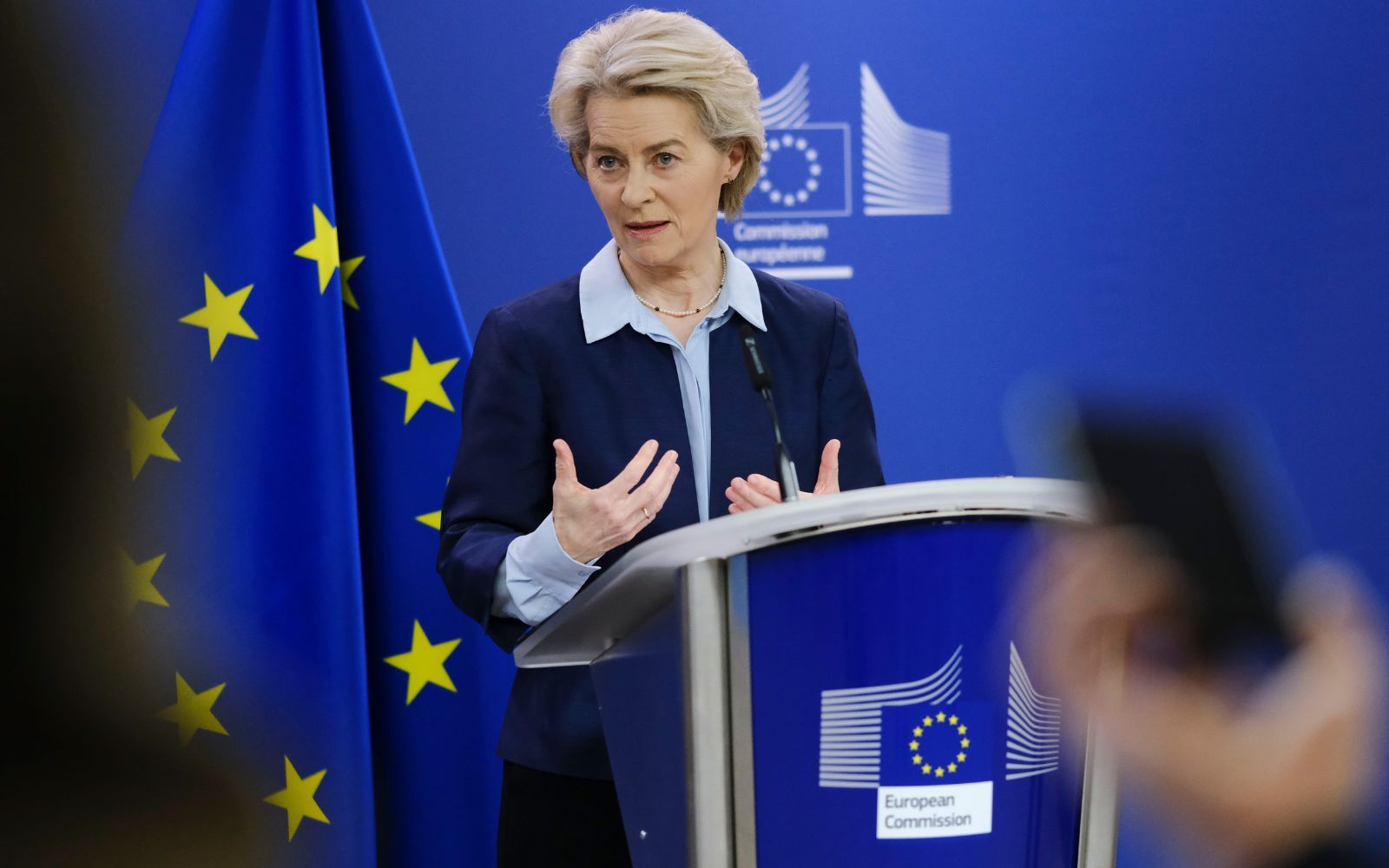 von der Leyen hotas av misstroendeförklaring