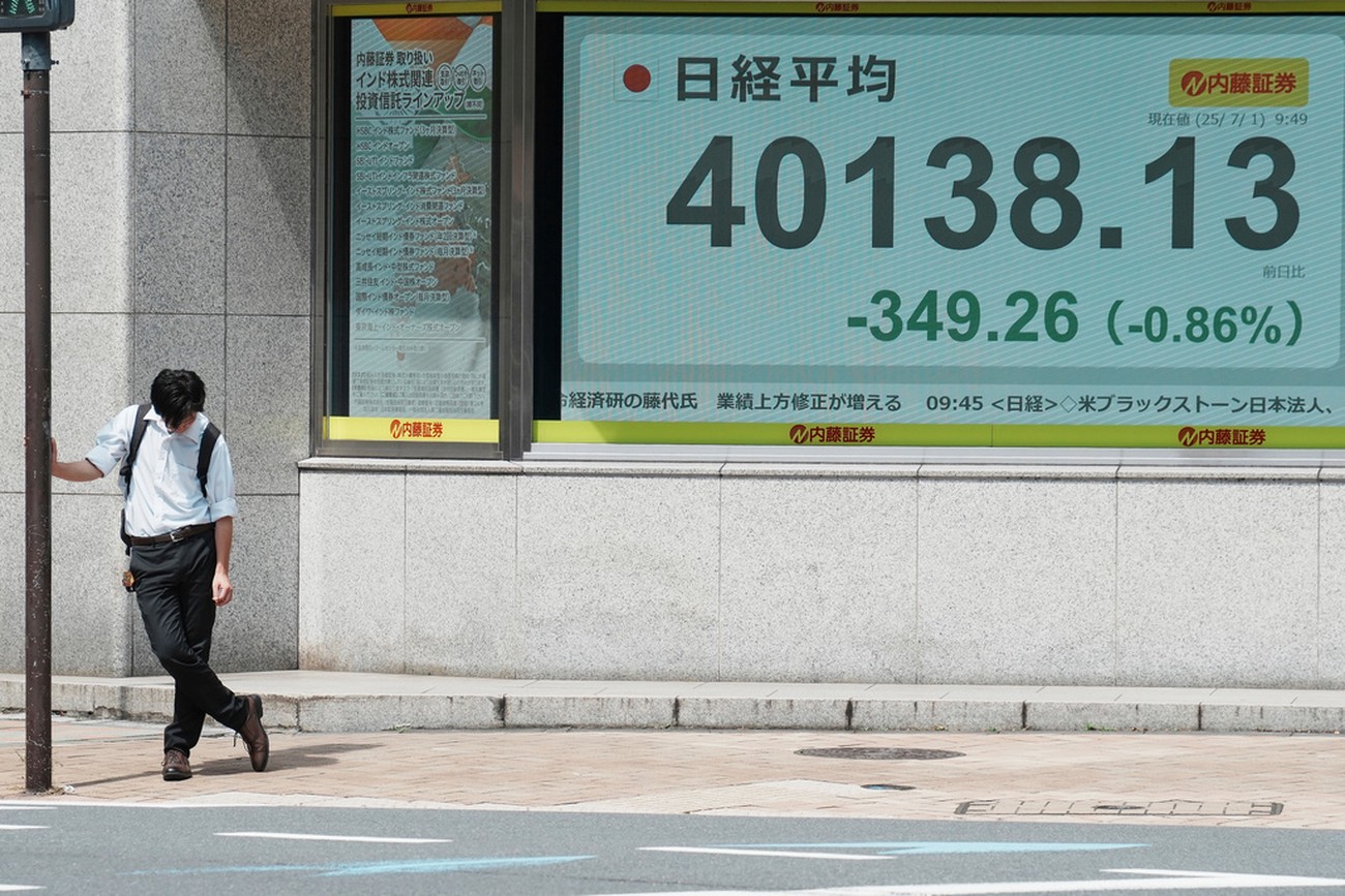 Dystert på Tokyobörsen