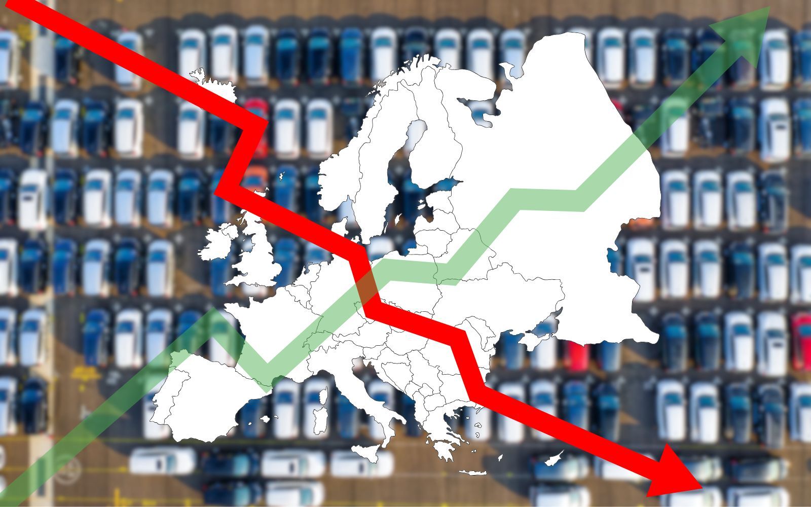 Nybilsförsäljningen fortsätter att falla i Europa – men elbilarna går mot strömmen