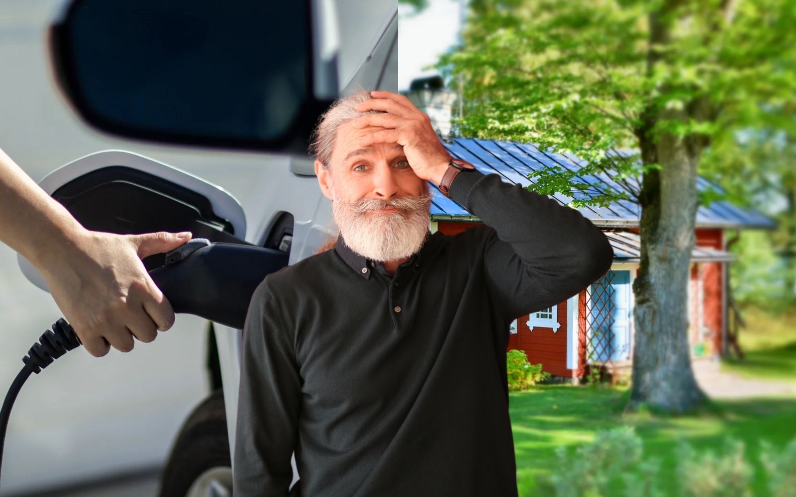Elbilsladdning vid sommarstugan - kan sluta i katastrof