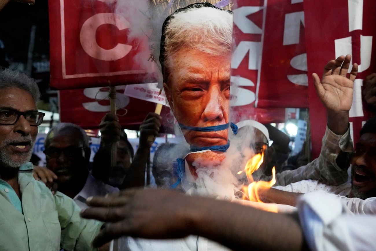 Trumps tullchock mot Indien i kraft