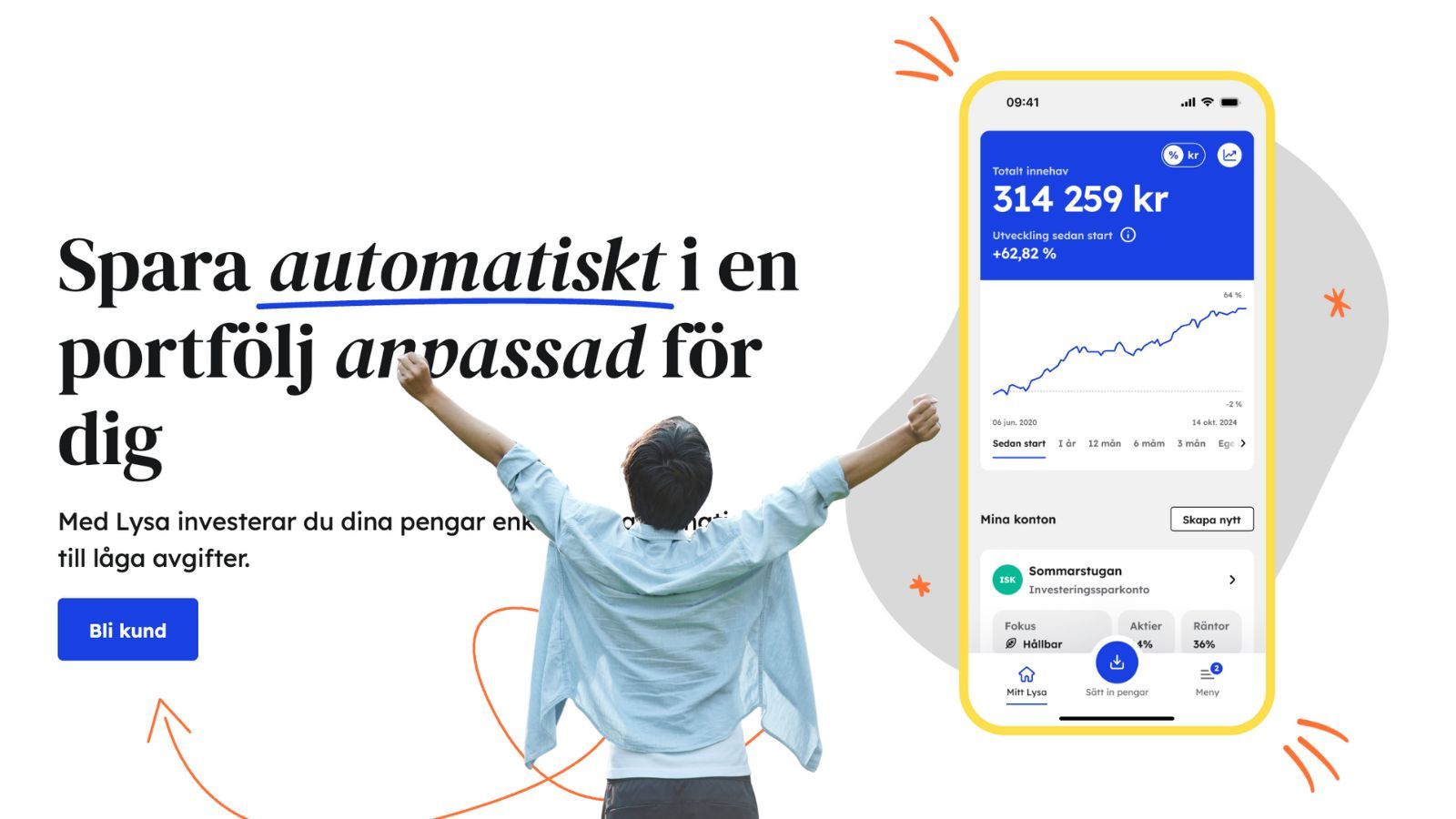 Lysa fondrobot omdöme 2025 – Så börjar du ett smidigt, helt automatiserat sparande idag