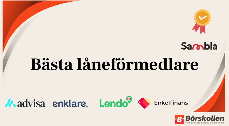 Bästa låneförmedlare 2025