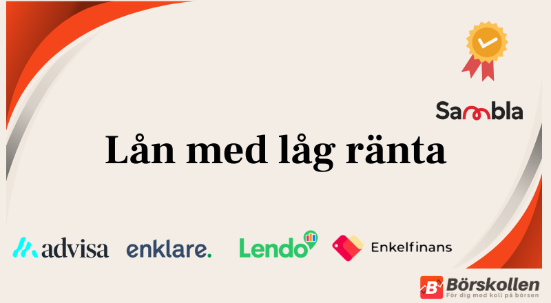Lån med låg ränta