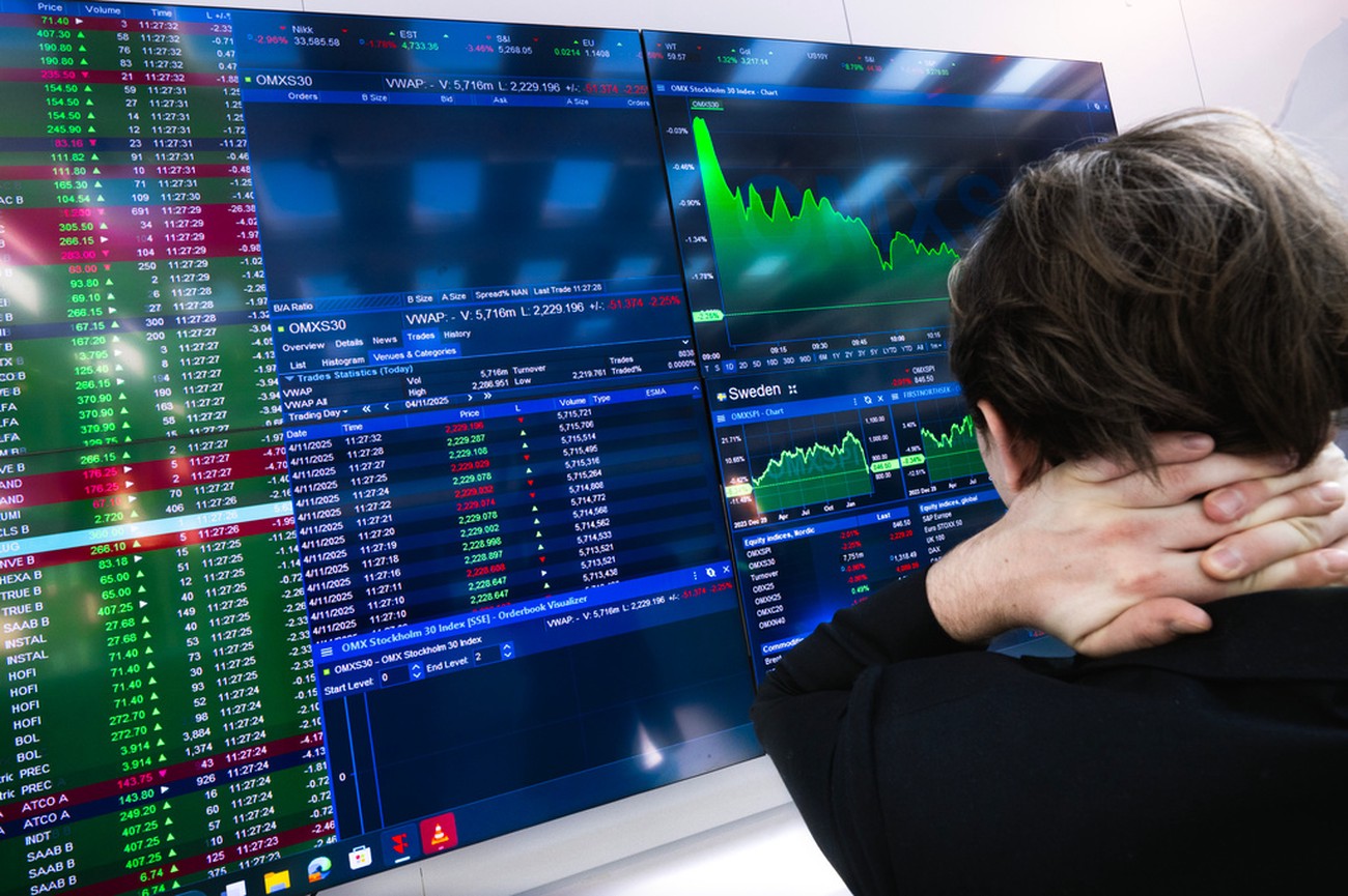 Stockholmsbörsen backar
