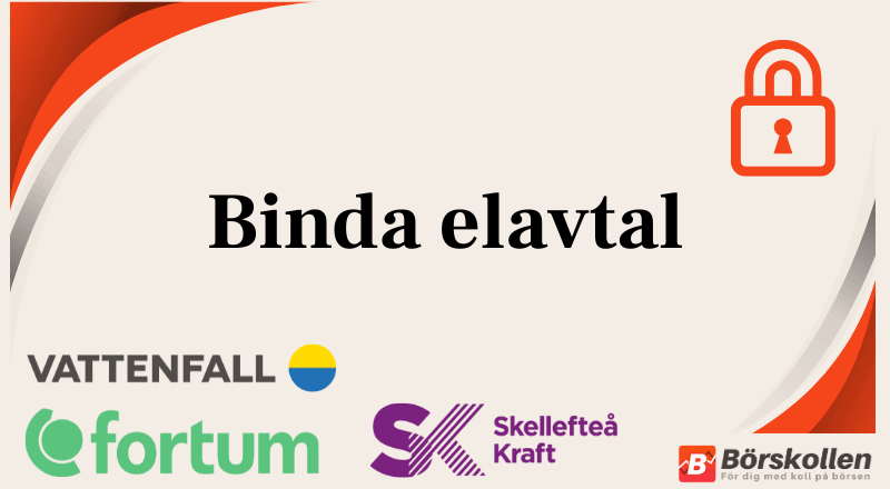 Binda elavtal: Hitta billigaste fasta elpriset 2025