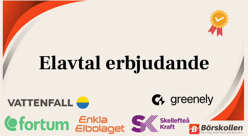 Elavtal erbjudande: Kampanjer när du byter elbolag 2025