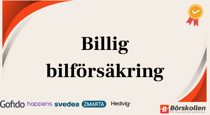 Billig bilförsäkring 2026: Jämför priser och sänk premien