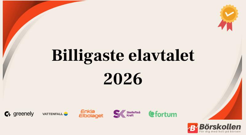 Billigaste elavtalet 2026: Jämför billig el
