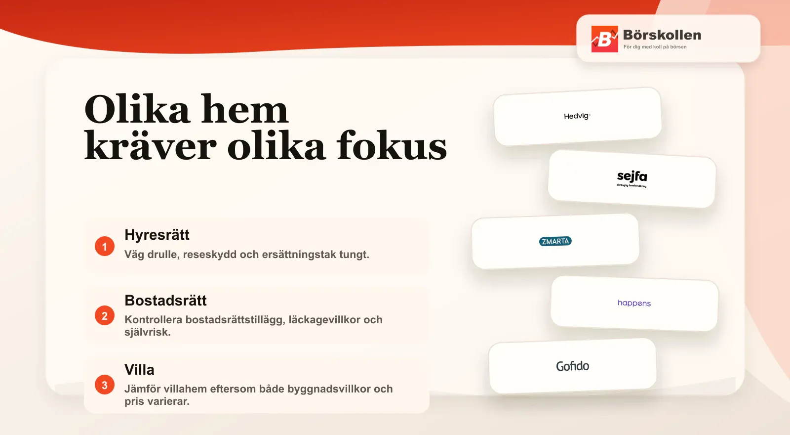 Hemförsäkring anpassad för olika boendeformer och livssituationer