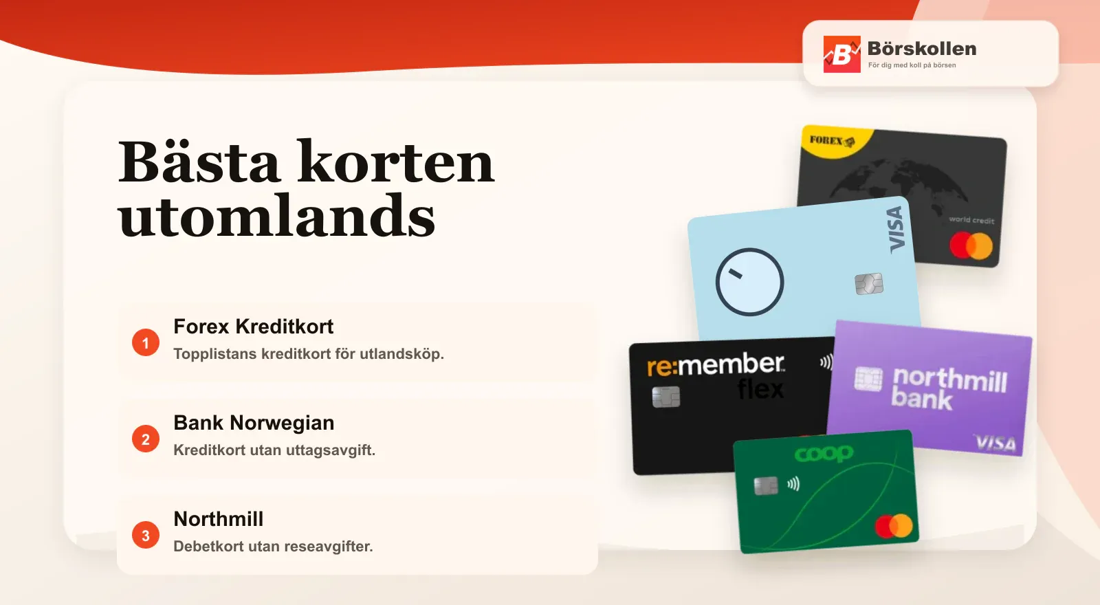 Kreditkort utomlands: Bästa kortet utomlands 2026