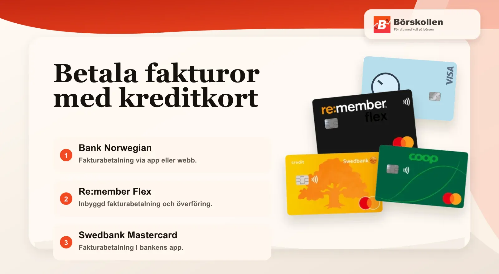 Kan man betala fakturor och räkningar med kreditkort?