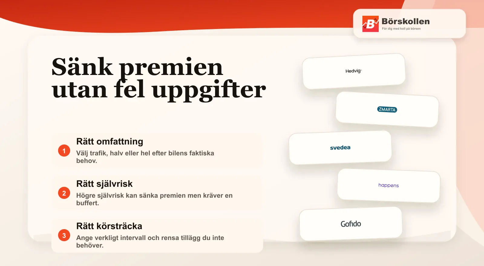 Praktiska sätt att sänka premien på bilförsäkring