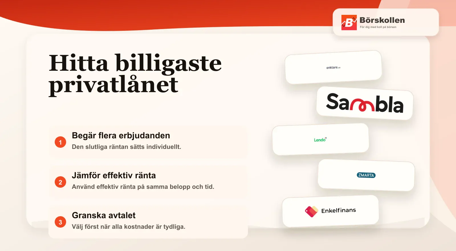 Så hittar du det billigaste privatlånet utifrån personliga erbjudanden