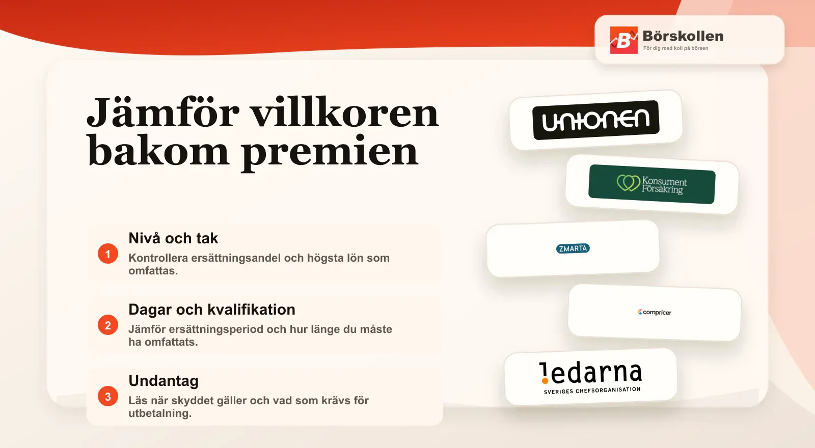 Viktiga villkor att jämföra i en inkomstförsäkring
