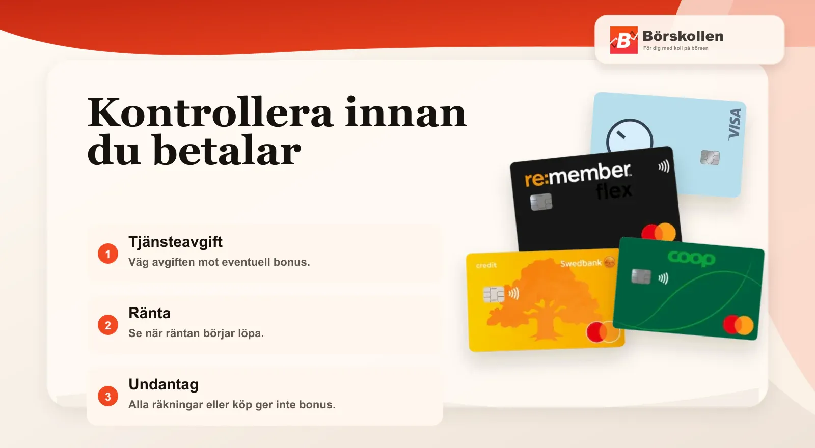Kostnader att kontrollera före fakturabetalning med kreditkort