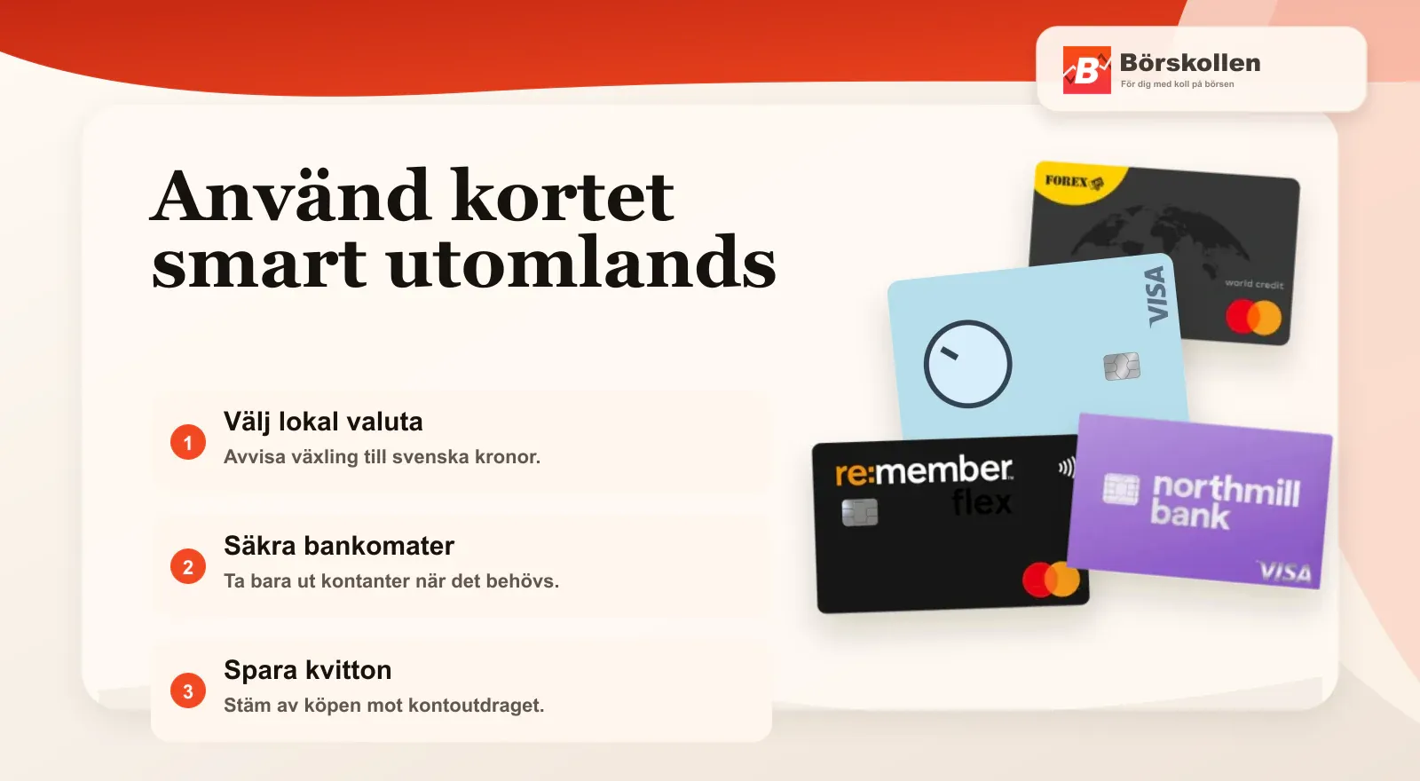 Praktiska tips för kreditkort utomlands