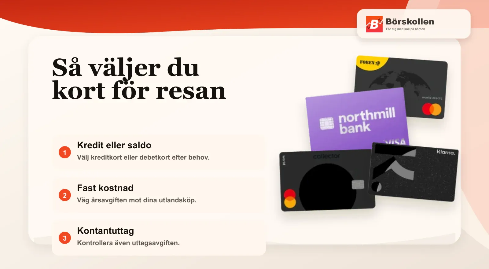 Så väljer du kreditkort utan valutapåslag