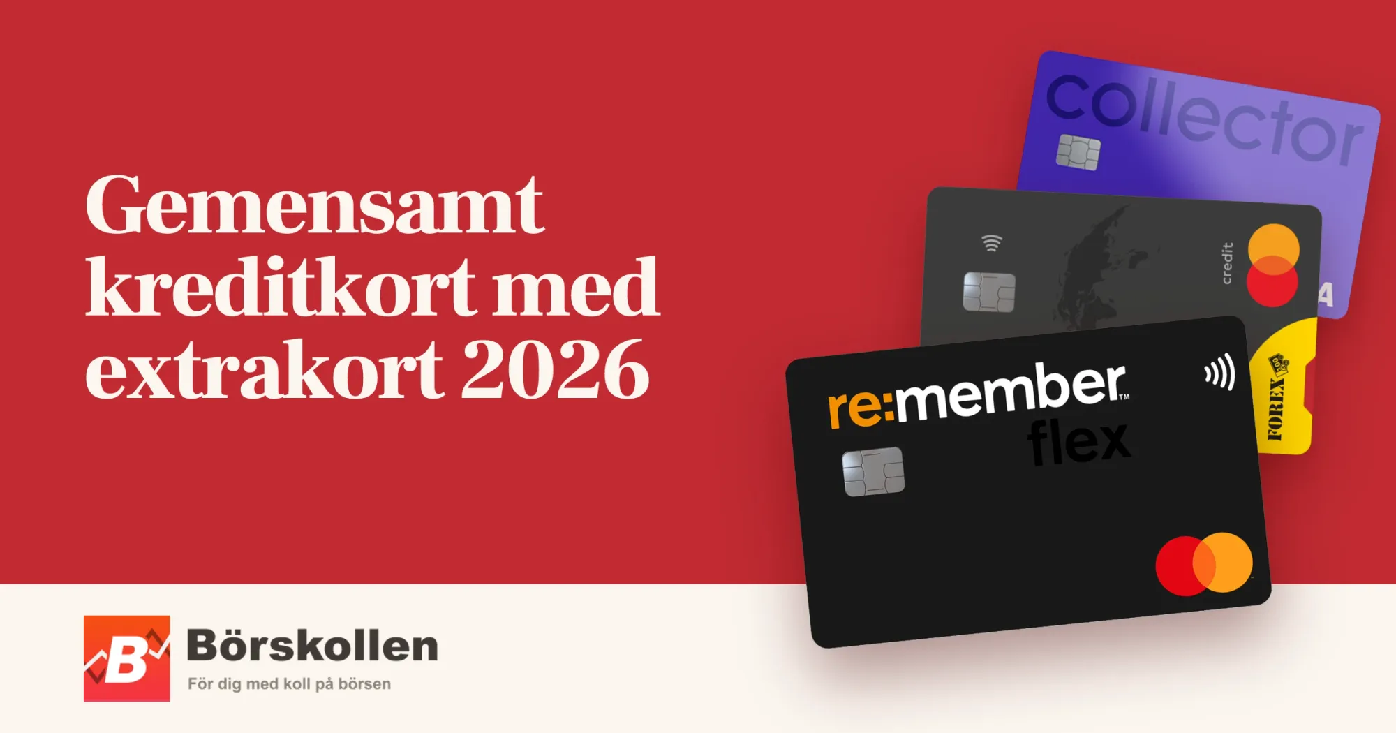 Gemensamt kreditkort med extrakort 2026